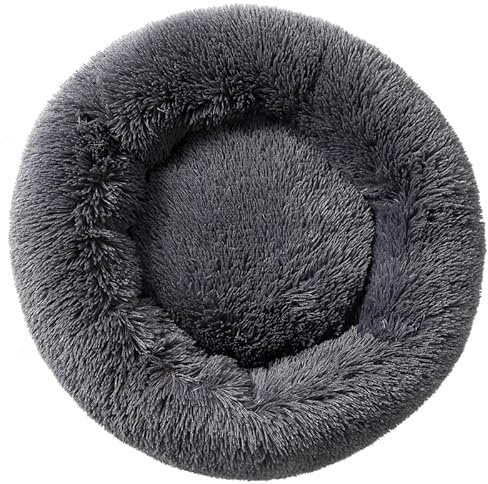 Fhodigogo Cat Donut Bed Donut Dog Bed Puppy cave Kitty Sofa Warm Cat Pillow Dog Cushion Bed Pet Bed Round Kitten Beds for Small size up to 3kg Pet