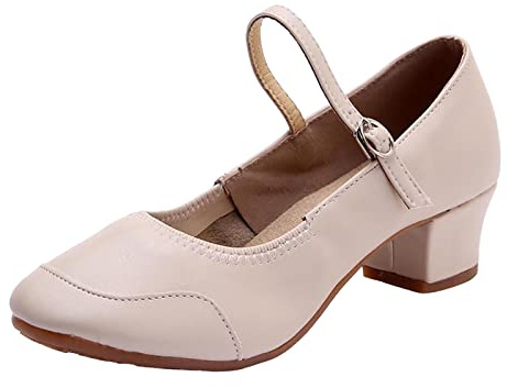 Chaussures de danse pour femme - Chaussures de jazz standard - Chaussures de ballet avec boucle - Chaussures d'entraînement - Rumba - Ballroom latine - Salsa Tango - Chaussures de danse de société