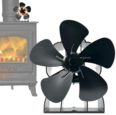 Ventilatore a calore per forno a legna, non elettrico, per la circolazione interna, accessorio per forno ad aria calda per, stufa a legna