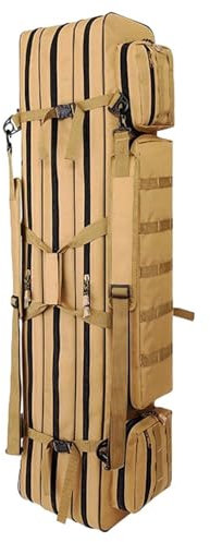 3 Schichten Rifle Bag Lange Gewehrtasche Gewehrrucksack Waffentasche für Jagd Schießstand Schusswaffentransport, Große Kapazität(Size:120cm,Color:C)