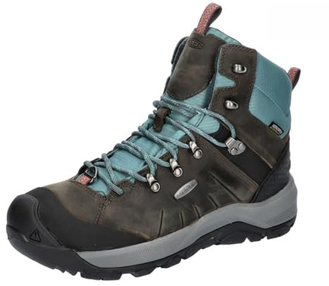 KEEN Damen Revel 4 Mid Polar Schneestiefel, Grau, 35 EU