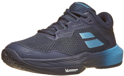 Babolat, Scarpe da Tennis SFX 4 AC M, Taglia 44, Drive Blue, Comfort Superiore, Fit Large, Mantenimento Ottimale, Tecnologia Extra Cush, Tomaia Leggera e Ventilata, Suola Ortholite Spessa Uomo, EU