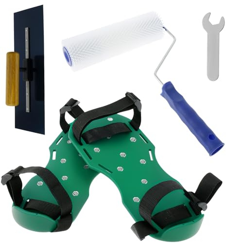 3PCS Spiked Roller for Self Leveling Screed Spiked Roller Self Leveling Concrete Roller Multipurpose Easy to Clean Epoxy Floor Tools for Self Leveling Cement