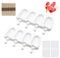 KUIRUNRX® Moules à Glace Silicone, 2 Pcs Moule à Dessert, Moule à Crème Glacée avec Couvercles, Réutilisable, pour Maison Dessert, Jus de Fruits, Crème Glacée, con 50 Bâtonnets en Bois (B)