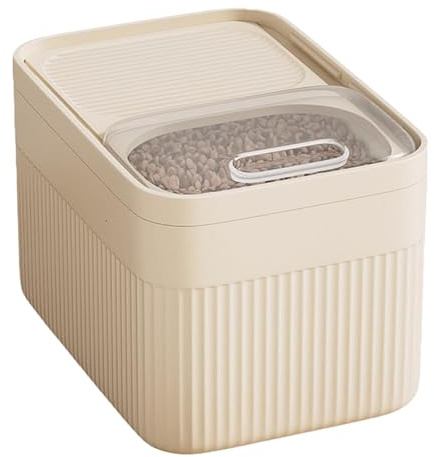 Récipient Hermétique de Stockage d'aliments pour Animaux Domestiques, Hermétique 8 L, Container Croquette, Conteneur Croquettes Chien, Boîtes à Nourriture pour Chien Hermétiques et Chats (B)