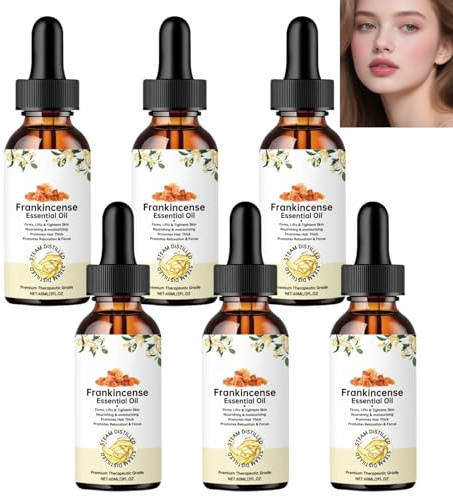 Aceite esencial de incienso de extracto de resina, crema hidratante facial y corporal para hidratación y nutrición, cuidado antienvejecimiento, cuidado del cabello, aceites esenciales aromaterapia (6