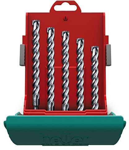 Heller Trijet SDS-plus Hammerbohrer Satz, 1 Stück, Durchmesser 5/5.5/6/7/8/10 mm, 27588 0