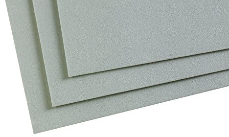 Clairefontaine 197021C Packung (mit 5 Zeichenbögen Pastelmat, 24 x 32 cm, 360 g, ideal für Trockentechniken und Pastell) hellgrün