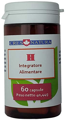 H 60 capsule. Integratore alimentare di colina (280mg) e inositolo (300mg). Prodotto in Italia.