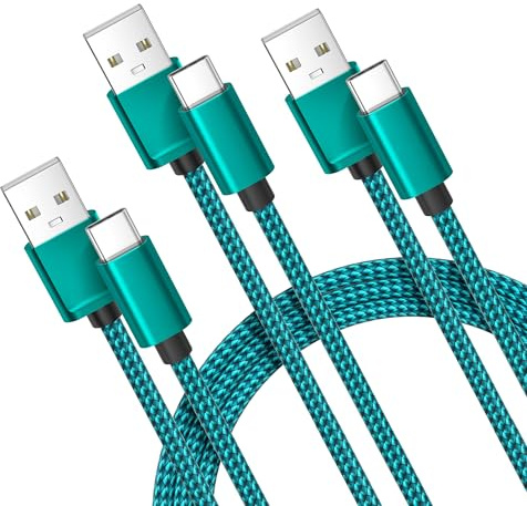 BASESAILOR for iPhone 17 16 Pro Charger Cable,USB to USBC Cable 3Pack 1/2/3M,Car Charging Cord Type C for Apple 17e 15 Max,Samsung Galaxy A53 A54 A70 A72 A73 A42 A32 A33 A34,S26 S25 S24 S23,Tab S10 S9