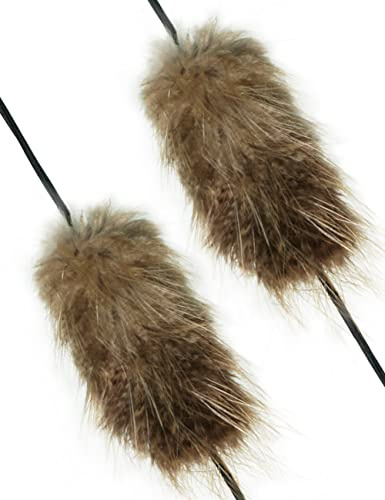 longbowmaker Corde de arc silencieux loutres amortisseur de vibrations stabilisateur d'arc Accessoires pour arc recourbé arc long et arc de chasse (Marron)