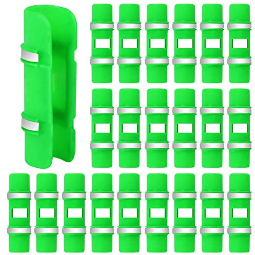 Lot de 30 clips de fixation pour tubes de 25 mm (vert)