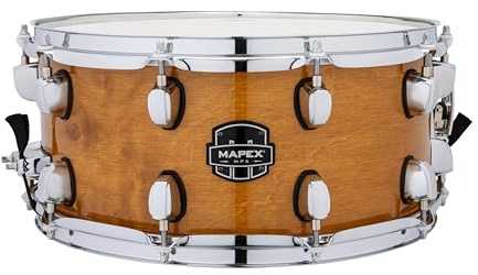 Mapex MPX Maple/Poplar Hybrid Shell Snare Drum, 14 in. X 6.5 in., Transparent Natural
