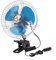 HpLive Auto Ventilator mit Basisklemme, 12V/24V Autolüfter Kühlung mit 2 Geschwindigkeiten, Drehbarer Autoventilator mit Metallwindabdeckung, für LKWs, Boote, SUVs, Wohnmobil(8 Zoll, 12 V)