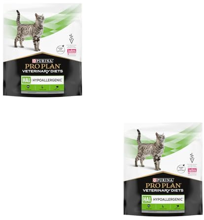 PURINA Pro Plan Veterinary Diets HA Hipoalergénico | Paquete Doble | 2 x 325 g | Alimento dietético Completo para Gatitos y Gatos Adultos | para Reducir Las intolerancias alimentarias