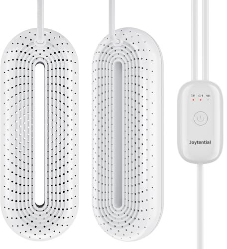 Joytential Asciugascarpe Elettrico Asciuga Scarponi da Sci, Asciuga Scarpe per Asciugare Le Scarpe Sudate ed Eliminare i Cattivi Odori, 3/6/9 Ore Timer Spegnimento Auto (Spina EU)