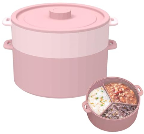 Cuit-Vapeur Micro-Ondes pour la Cuisson,Double Couche Résistant à la Chaleur,Bol Cuit-Vapeur pour Légumes Micro-Ondes - Pour Nourriture Bébé Préparation Repas Cuisine Maison Restaurant