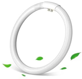 Genérico T9 32W Tubos Fluorescentes Circulares, Tubos Fluorescentes de Ahorro de Energía 6500K Blanco Frío G10q 2100LM