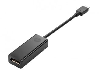 HP Externer Videoadapter - USB-C - DisplayPort - für Elite x2; Pro Tablet 608 G1; Workstation Z2 G4, Z2 Mini G4 Entry, Z2 Mini G4 Performance