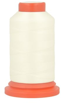 MDC Lot de 3 bobines Fil Mousse Polyester 1000m fabriqué en France pour surjeteuse écru