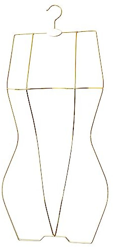 Arekuaei Bikini-Badeanzug-Kleiderbügel (Gold), 3D-Körperform, Display-Kleiderbügel für Dessous, 10 Stück