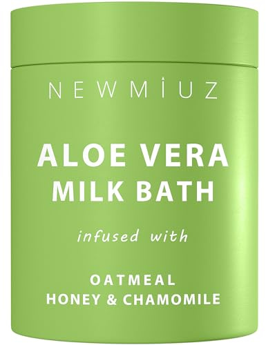Creamy Oats Milk Bath Soak Hydrate Moisturize Soften Skin Aloe Vera Honey Chamomile Luxury Spa Bath Salt Christmas Birthday Relaxation Gift for Women