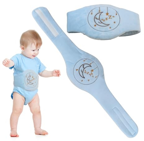 SKIKHN Bouillotte Bebe Anti Colique Ceinture, Bouillotte Bebe Remplie, Coussin Chauffant Micro Onde BouillotTe BeBe, Chauffant Micro, Garnissage Naturel en Noyaux de Cerises, Idéale pour Apaiser Bébé
