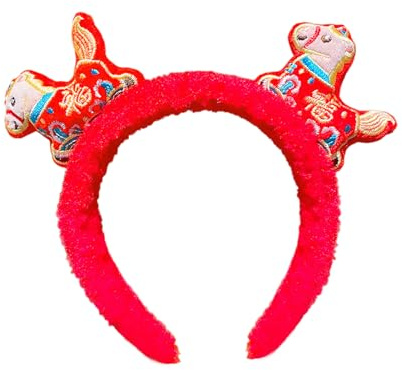 Bandeau Du Nouvel An Chinois | Serre Tête Cheval 2026 Année Du Cheval,Bandeau Déguisement Costume - pour Garçons Filles Festivals Événements Invités Passionnés Cosplay Réunions Familiales Fêtes Bureau