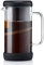 Barista & Co Manuelle, spezielle Kaffeemaschine, One Brew 4-in-1 Kaffee- und Tee-Ei mit Becher aus Borosilikatglas, Metallfilter und Silikondichtungen, Schwarz