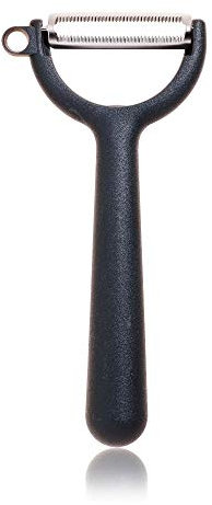 Kochblume Original Sparschäler | Y-Schäler Piranha, Universalschäler, Edelstahl, spülmaschienengeeignet, in der bunten Box (anthrazit)