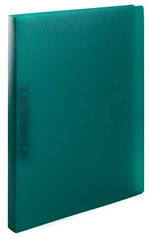 HERMA Raccoglitore ad anelli formato A4, verde traslucido, set di 3 raccoglitori sottili a 2 anelli, larghezza 25 mm, in plastica, con fermaglio, per bambini, ragazzi e ragazze