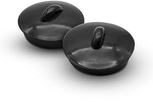 DOJA Barcelona | Tappo Lavandino Lavabo Gomma | Pack 2 | Tappi Universali | Diametro 46mm | Accessori Cucina | Tappi Lavandino Cucina, Tappo per Lavandino Bagno, Lavabo, Tappo Bidet, Tappo Doccia