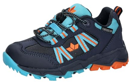 Lico Chaussures de Trekking Mancos Unisexes pour Enfant, Bleu Marine pétrole Orange, 30 EU