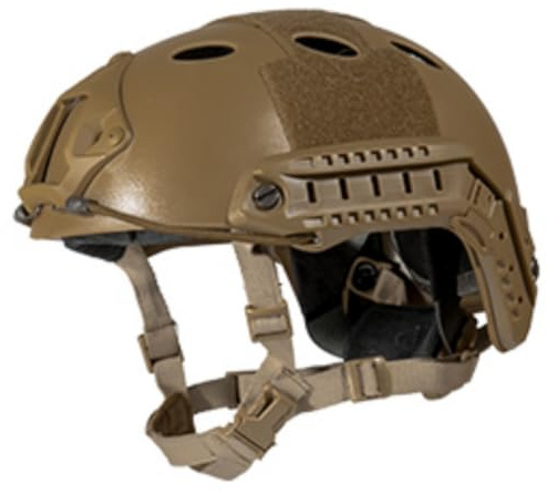 Lancer Tactical PJ Style Tactical Paintball Airsoft Fast Helmet Medium-Extra Large (Dark Earth, Medium/Large)