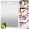 Titan Schneidebrett,Titanium Cutting Board,Doppelseitiges Schneidebrett in Lebensmittelqualität,Schneidebrett für Fleisch,Obst,Gemüse (22.5x33.5cm)