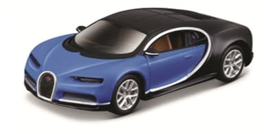 Maisto Speed Icons Bugatti Chiron 1:64 Scale Diecast Model Car | Blue & Black | Detailed Collector's Miniature | Die Cast Metal Toy Vehicle | Gift for Car Enthusiasts & Kids
