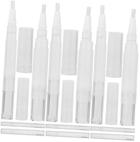 OATIPHO 12 Pezzi Bottiglia Di Smalto Vuota Labbro Penna a Olio Ricaricabile Penna Per Cuticole Con Olio Per Unghie Penna Per Olio Per Cuticole Vuota Penna a Base Di Petrolio Pp