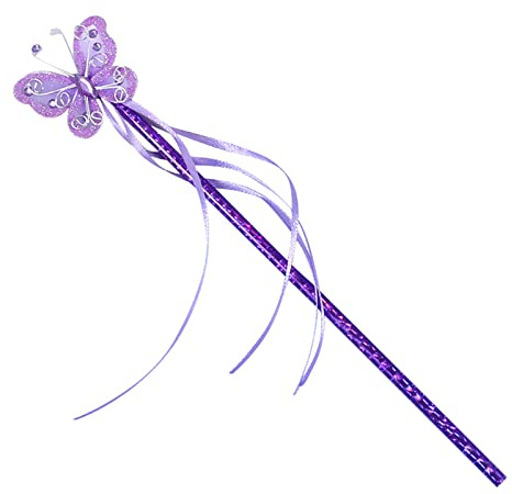 HDOYTXXM Bastone Principessa Cosplay Puntelli Fate Farfalla Bacchetta Magica Ornamento Per Bambini Bambini Accessori Portatili