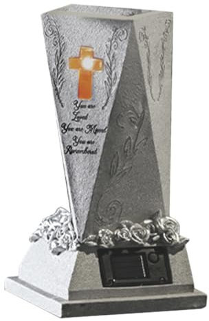 ibasenice Vases Résine pour Cimetière Jardinières Forme De Pots De Fleurs pour Tombe Supports De Fleurs Funéraires Décoration De Mémorial