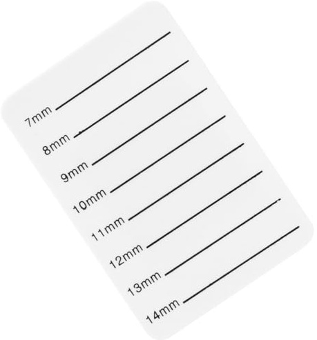 SKISUNO Plateau en Acrylique Blanc pour Extensions de Cils 7-14 Mm, Support Outil de Greffe de Cils Réutilisable, Planche Porte-cils Légère et Portable, Accessoire Professionnel