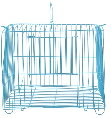Cage de Transport pour Petits Oiseaux Portative en Fil D’Acier | Voyage, Ventilation Fiable, Construction Robuste, Format Compact pour Oiseau de Compagnie