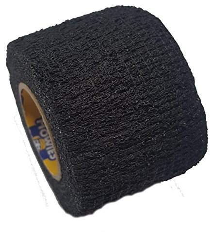Howies Schlägertape Profi Stretch Grip Hockey-Tape, Griptape (schwarz), 5 m