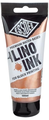 Essdee Block Printing bläck, metallisk brons, 100 ml