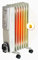 Riscaldatore ad olio elettrico 1500 W, radiatore ad olio, riscaldamento elettrico, 7 lamelle