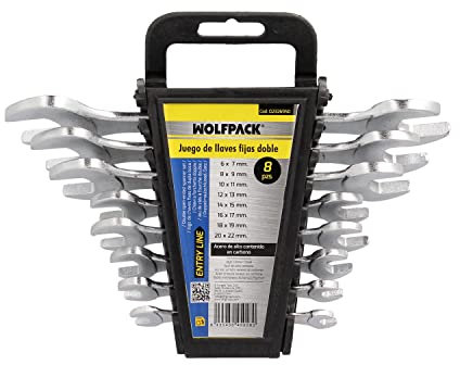 WOLFPACK LINEA PROFESIONAL Juego Llaves Fijas Wolfpack 8 Piezas