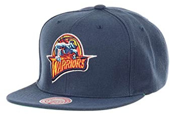 Mitchell & Ness Golden State Warriors NBA Conference Patch HWC Blue Original Fit Snapback Cap - One-Size