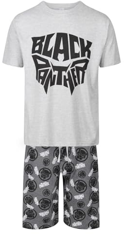 Mens Short Pyjamas Character Movie TV Night Lounge Sleep PJ Sets M to XXL New (Grey - BP - XL)