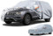 Kayme Funda Coche Exterior SUV, Cubre Coche Exterior Impermeable Transpirable Forro de Algodó, Cubierta para GLC, Honda CR-V, F Pace, BMW X4, Kodiaq etc. Ver Tabla de Tallas de Coches A12, Plata