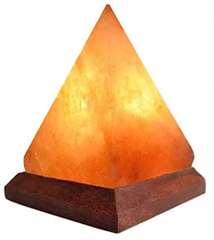 Pesfehhy Lampe de Sel en Cristal de L'Himalaya USB LED Pyramid Salt Crystal Lamp Atmosphere Atmosphere Lamp