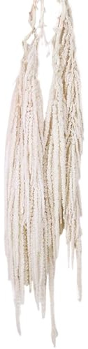 24-31.5 Ramo de Amaranto seco Blanco Colgante, Flores de Vid Naturales realistas para Ramos de Boda y decoración de Paredes, arreglo de Plantas secas Reutilizables